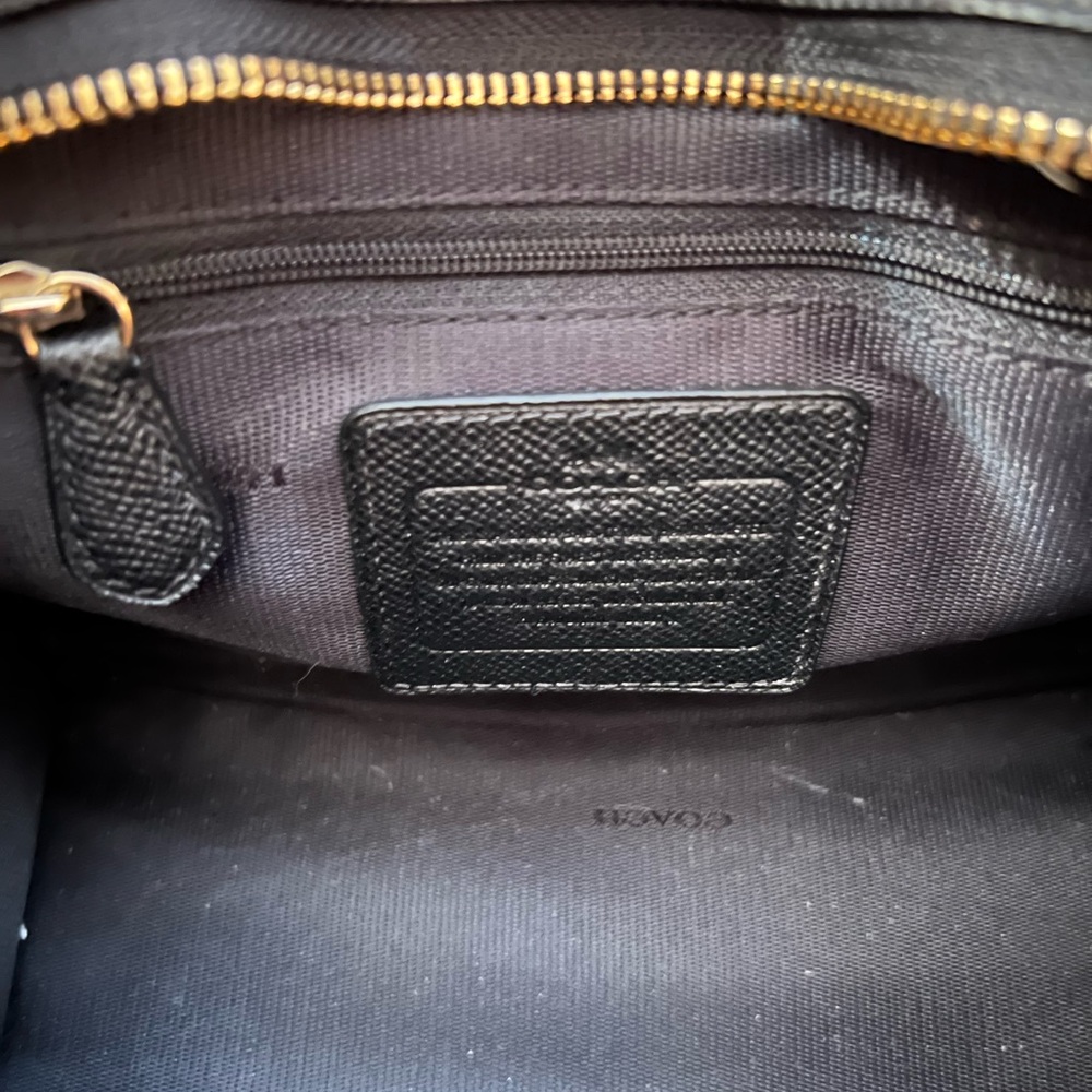 Coach Ocelot Print Mini Crosby Handbag - Picture 6 of 16